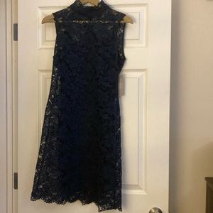 Hope & Harlow Navy Lace Dress